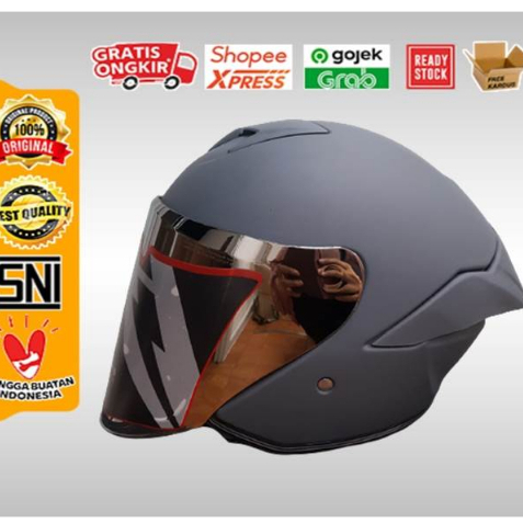 HELM SNI / HELM JITSU KAIROS GUNMETDOFF - HELM HALF FACE