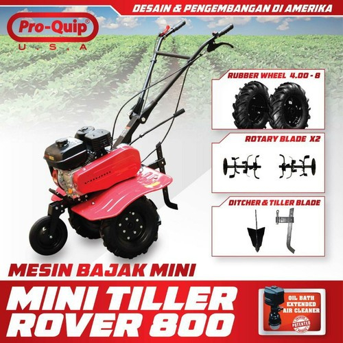 Mesin Bajak Kebun Sawah Cultivator Mini Tiller Pro Quip Tipe ROVER 800