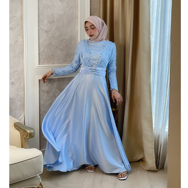 AMIRAH DRESS / Gaun pesta muslimah / Gamis pesta / Gaun kondangan wanita muslim