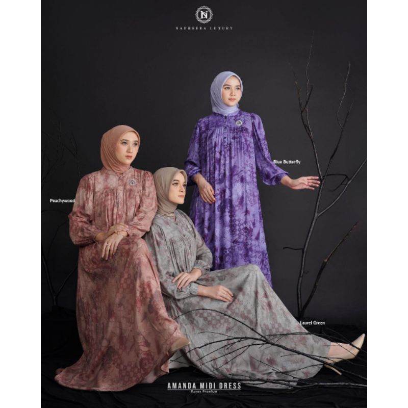 Midi Dress Amanda By Nadheera Luxury
