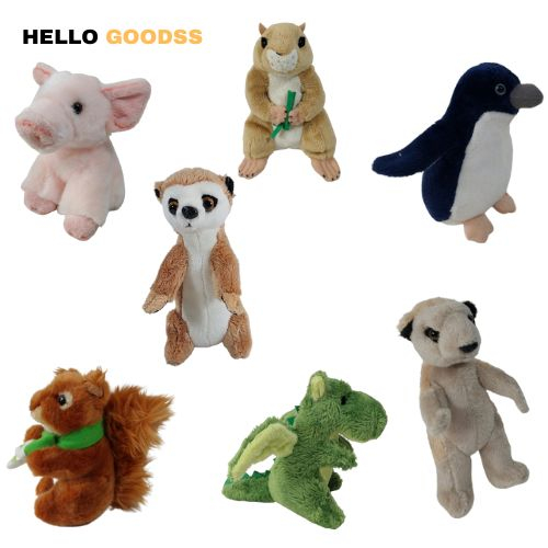 BONEKA BINATANG ANIMAL MEERKAT/TUPAI/PIGGY/HAMSTER/DRAGON NAGA /PINGUIN/MEERKAT/BABI  SOFT CUTE -UKU