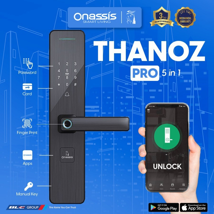 Onassis Digital Lock / Smart Lock THANOZ PRO