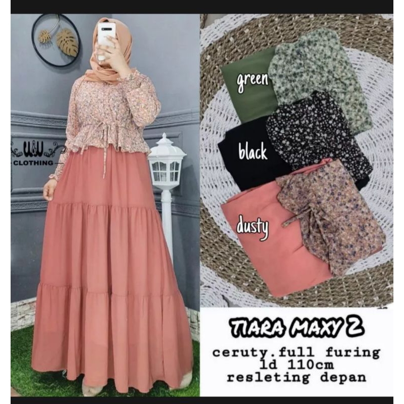 GAMIS TIARA MAXY 2 MAXY 3 TERBARU SERUTY BEBYDOLL