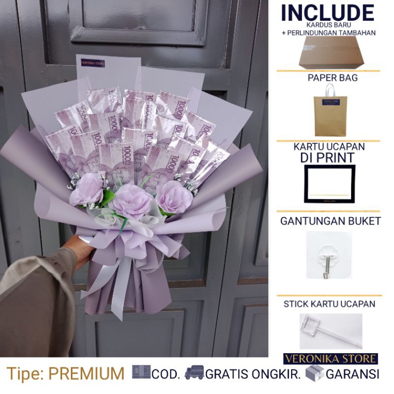 BUKET UANG HALAL NON RIBA – FERGIE - BUCKET UANG  - MONEY BOUQUET ULANG TAHUN - BUKET JAJANAN BUKET 