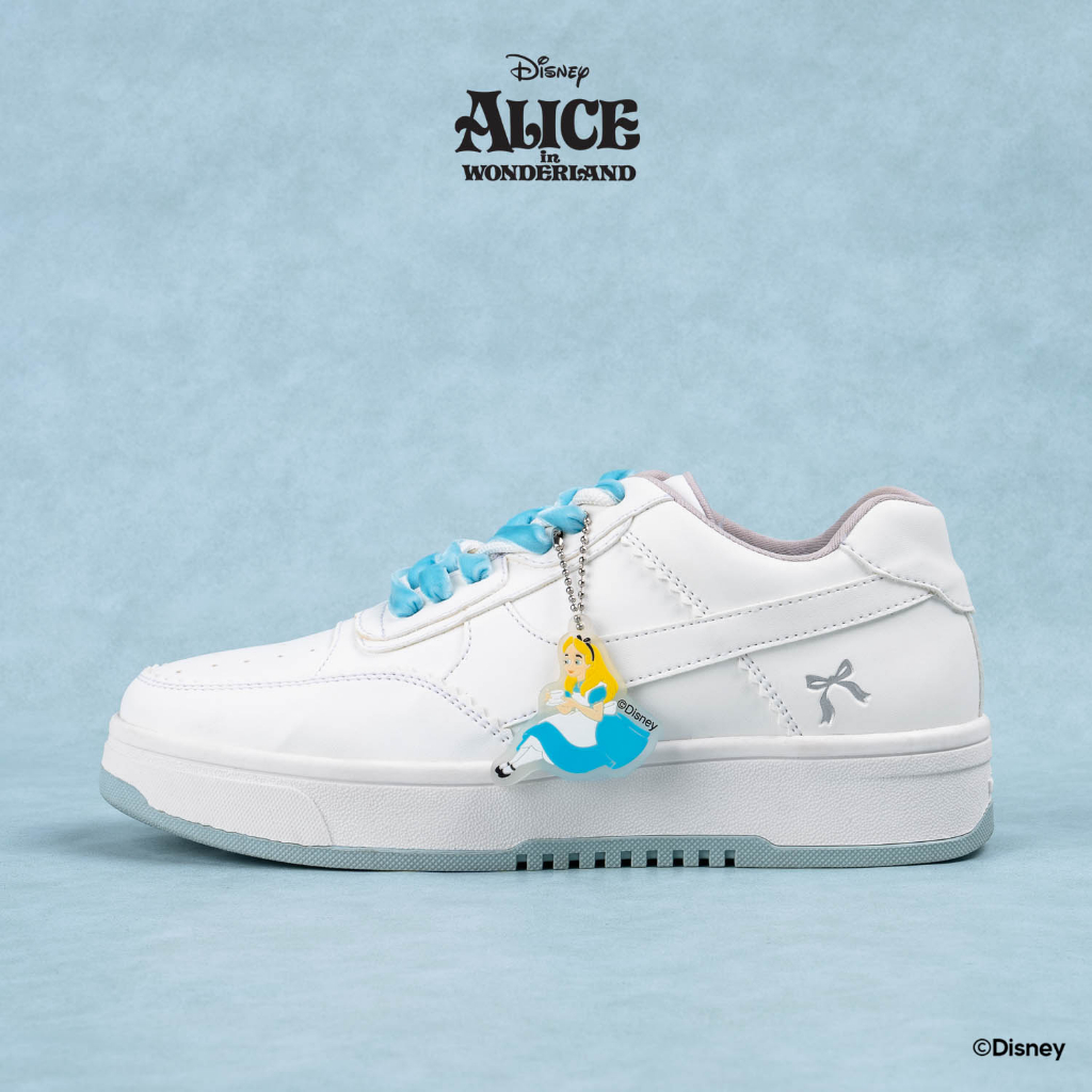 	 [PREMIUM LOKAL BRAND] KRONIKEL PROJECT // DISNEY ALICE SNEAKERS RIBBON WHITE	