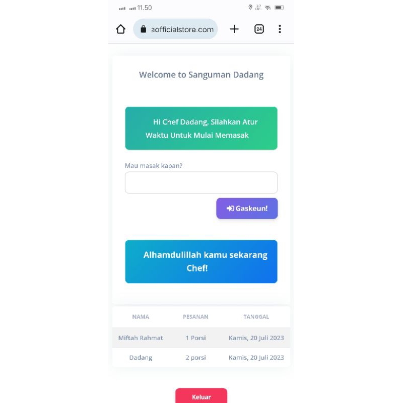 Source Code Aplikasi Sanguman Laravel