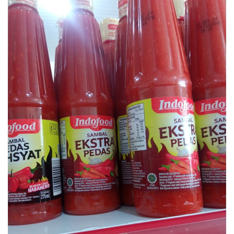 

sambal indofood extra pedas 275ml