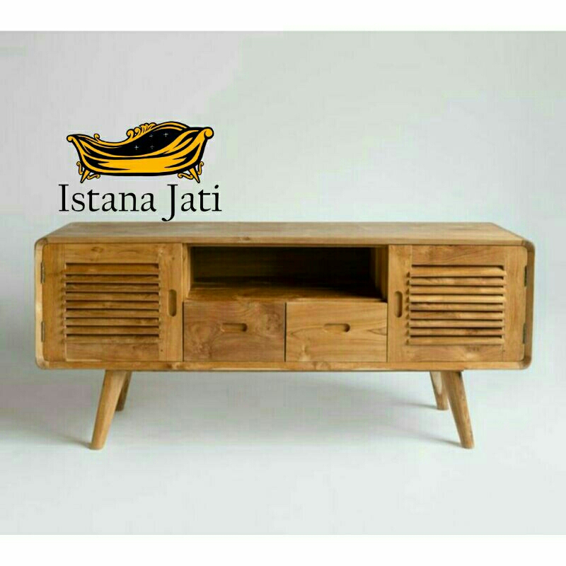 bufet tv klasik retro (bufet tv,meja rias,meja consule,meja tamu,figura kaca,rak hias)