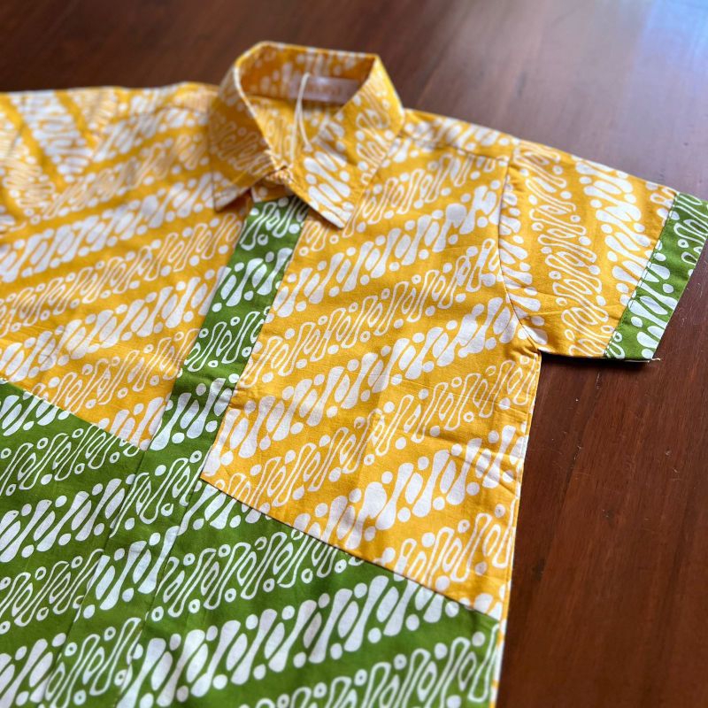 Batik Anak Kemeja Magani Kuning