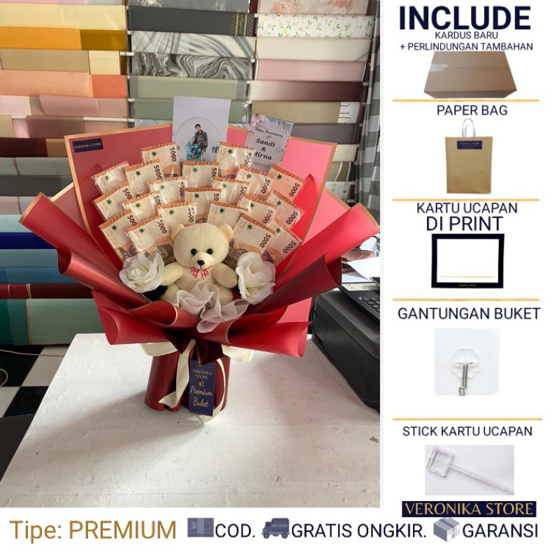 BUKET UANG HALAL NON RIBA – LIVY - BUCKET UANG  - MONEY BOUQUET ULANG TAHUN - BUKET JAJANAN BUKET WI