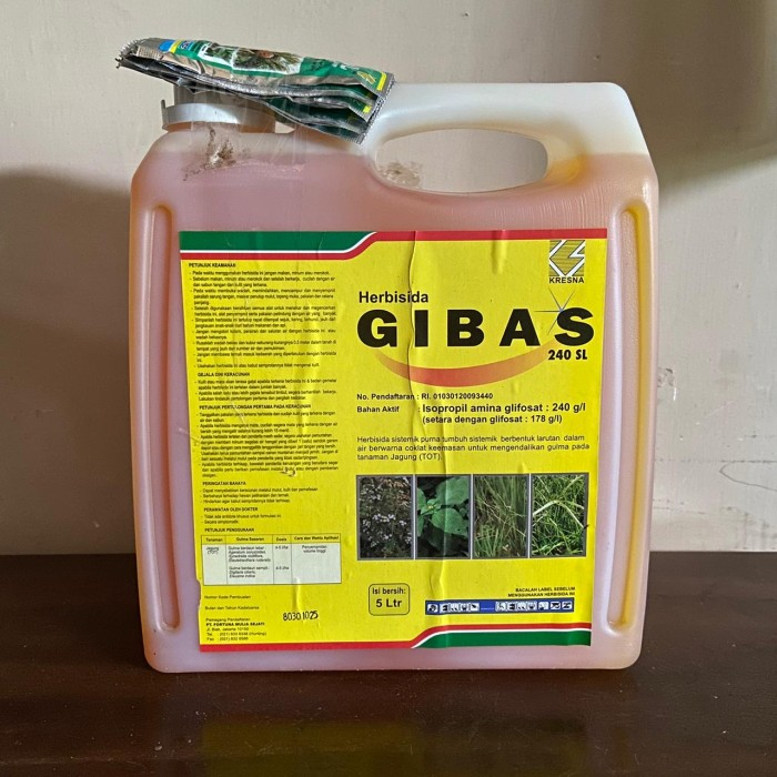 GIBAS 240 SL Kemasan 5 Liter Herbisida/Racun Rumput Sistemik