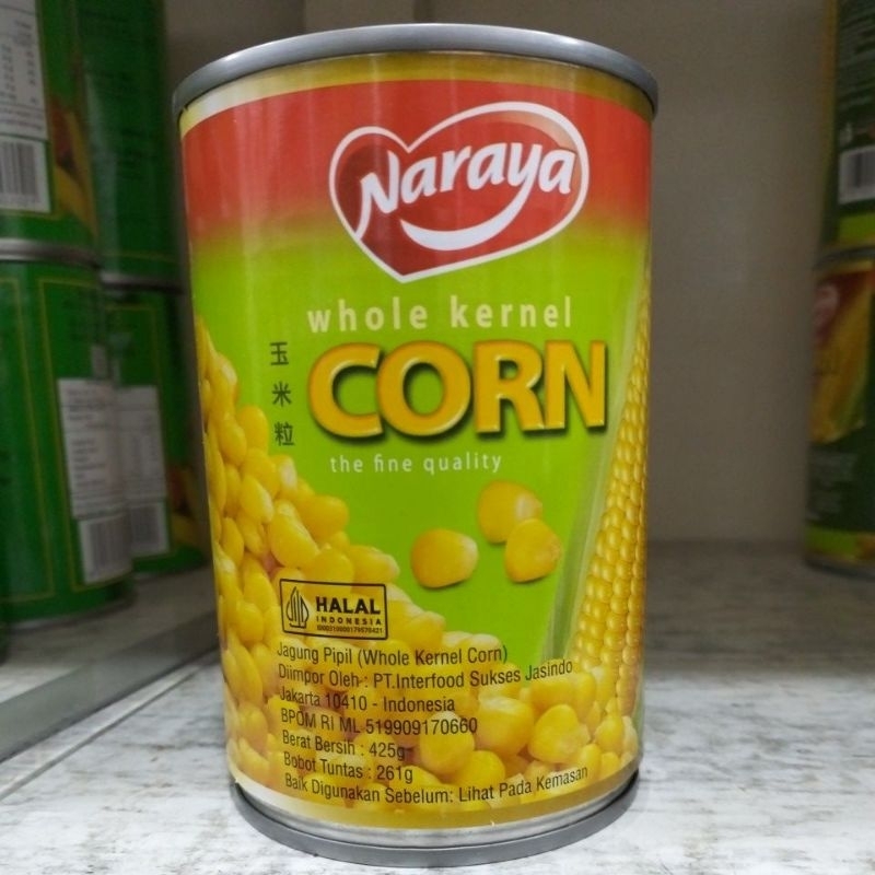 

naraya whole cernel corn 425gr halal