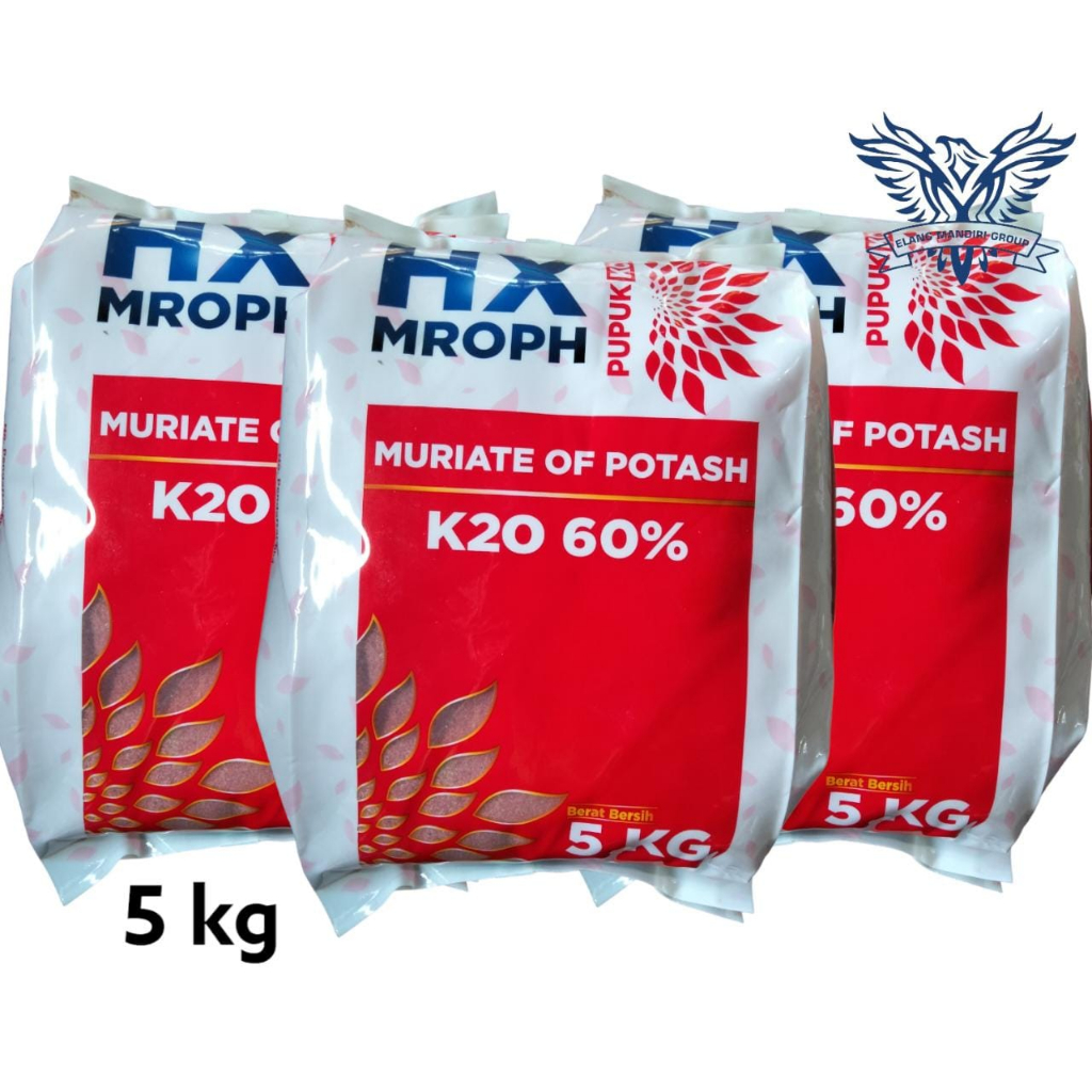 KCL HX MROPH 5 Kg Pupuk K2O (Kalium) 60% Meningkatkan Hasil dan Kualitas Panen DGW Hextar Fertilizer