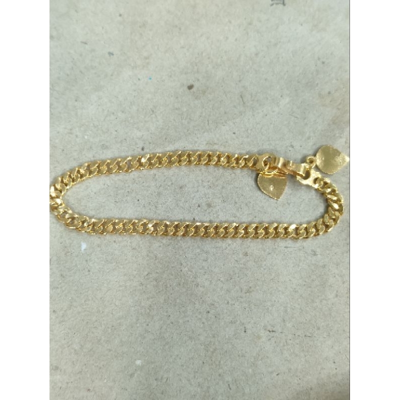 gelang susun sirih 7 gram emas muda