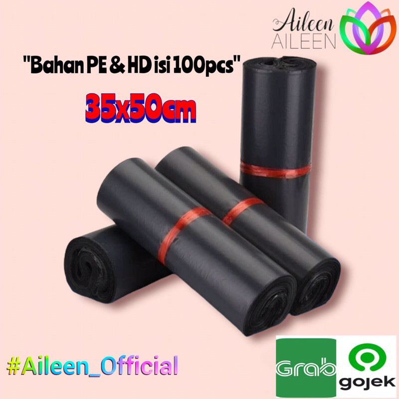 

Plastik Polymailer HD PE 35x50 isi (100pcs) Plastik packing