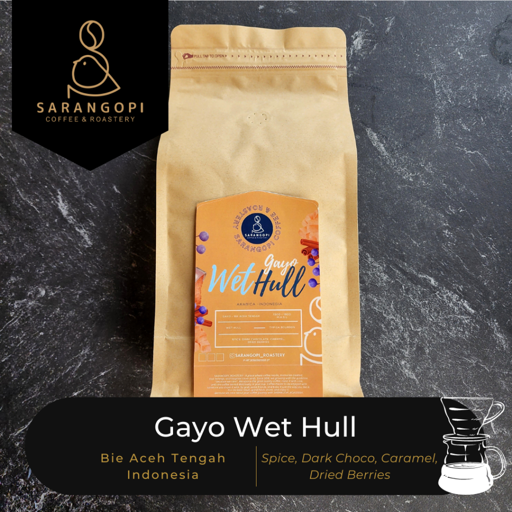 

Arabica Gayo Wett Hull - Sarangopi Roastery Beans Grade 1