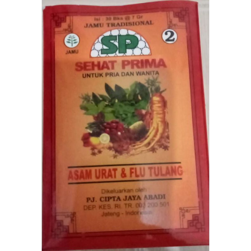 

Jamu Sehat Prima - Asam Urat & Flu Tulang *ORIGINAL