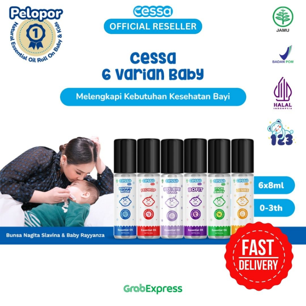 Cessa Baby EssentiaL oiL Cessa Cough & Flu Cessa Fever drop - READY MANADO MURAH ORIGINAL