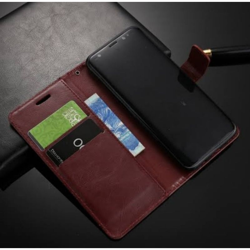 VIVO FLIPCASE FLIP COVER SILIKON DOMPET LEATHER HP VIVO Y03/Y03T,  Y91c/Y1S, Y19S, Y01/Y01A/Y15S, Y2