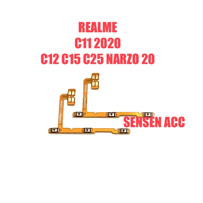 FLEXIBLE FLEXI FLEXIBEL REALME C11 2020 C12 C15 NARZO 20 ON OFF VOLUME