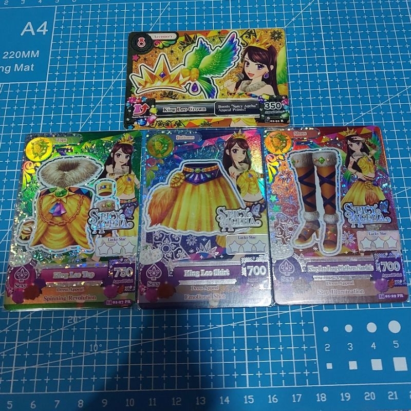 (SET) KARTU AIKATSU PREMIUM CARD ZODIAK LEO RAN SHIBUKI KING LEO SET CARD RARE