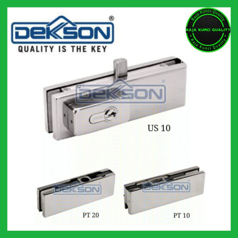 PATCH FITTING DEKSON/ENGSEL FITTING PINTU KACA DEKSON COMPLETE PT10 PT20 US10