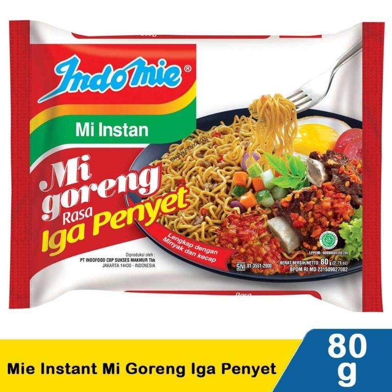 

Indomie Mi Instan Goreng Iga Penyet 80G