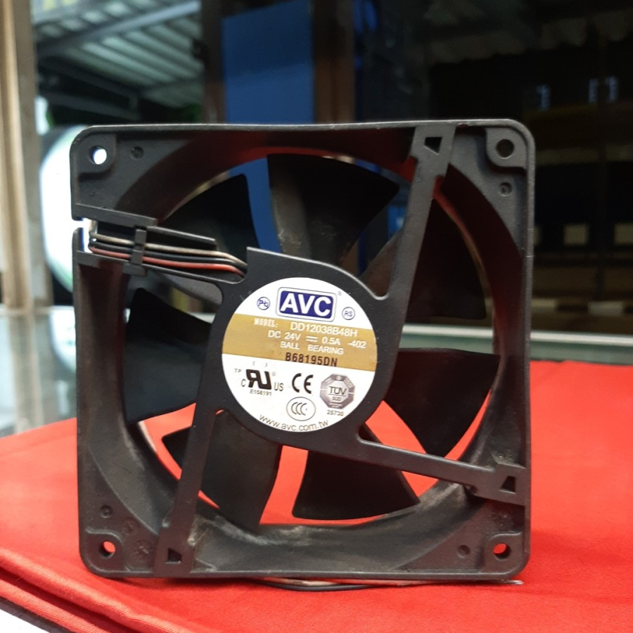 Kipas DC 12cm 24V 0.5 A Fan DC 12X12 24 V High Speed 0.5amper ball bearing kipas fan