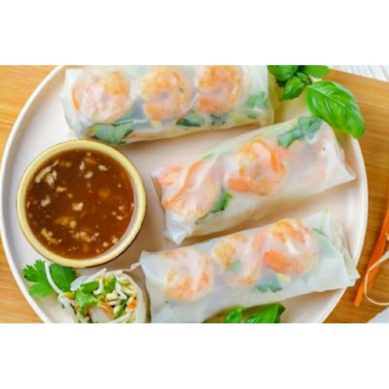

Korzaln Rice Paper Bentuk Bulat Isi 10Lembar Halal / Banh Trang High Quality Rice Paper / Kulit