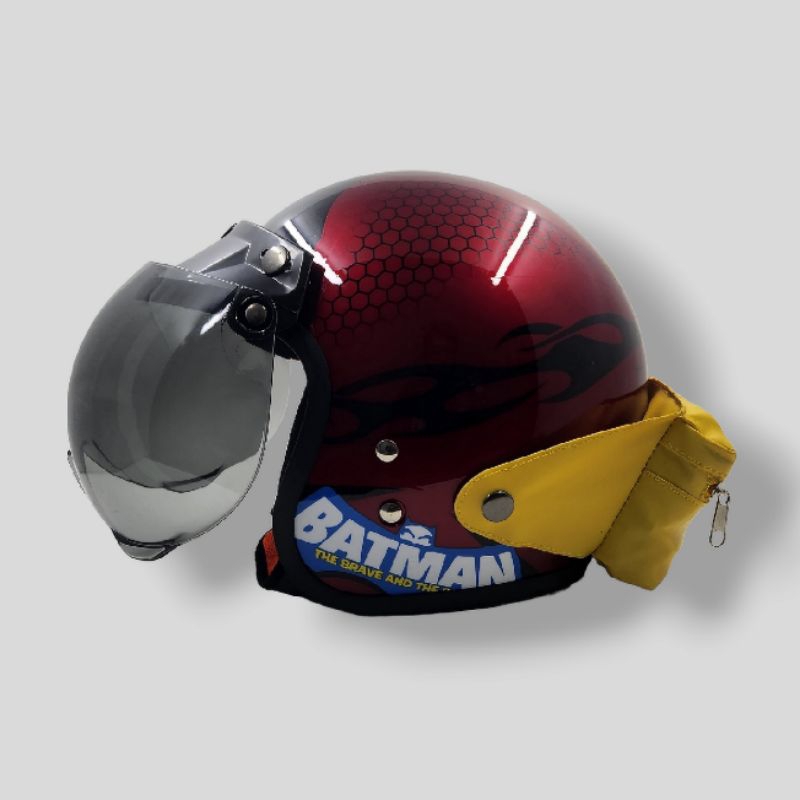 VIGO Helm Helem Hlem Anak SNI Motif Karakter Superhero Batman