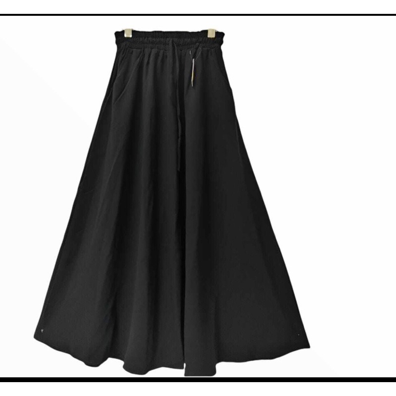 Rok Payung Polos Rok Hitam Payung Rok Payung Lebar Bawah Rok Wanita Rok Kerja Rok Sekolah