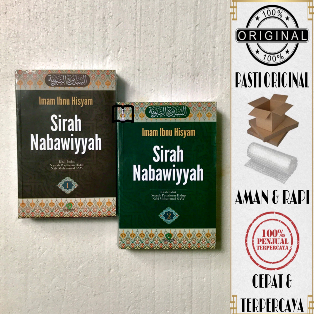 Paket Buku Sirah Nabawiyah - Kitab Induk Sejarah Perjalanan Hidup Nabi Muhammad SAW - Imam Ibnu Hisy