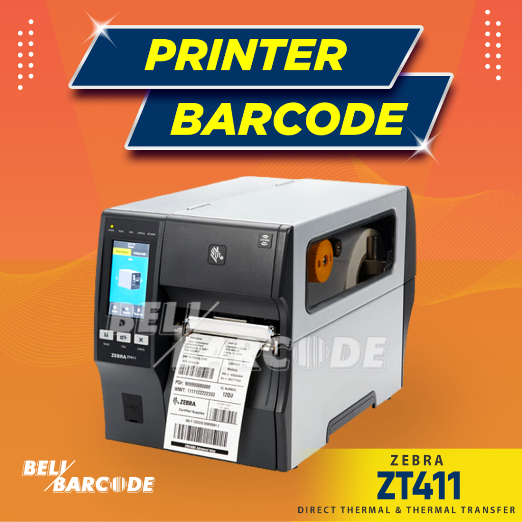 

Printer Label Zebra ZT-411 Cetak Label Industrial USB LAN 300dpi