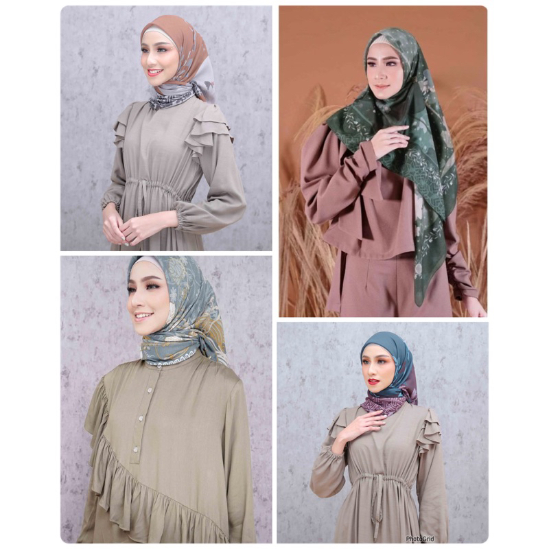RESTU ANGGRAINI Voal Ultrafine Scarve - Series Timun Mas , Kesuna dan Melur