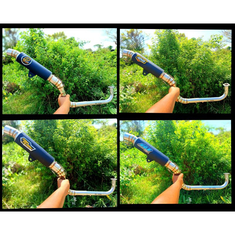 knalpot samlong rms pekajaman fantera dos hitam/black for n max.