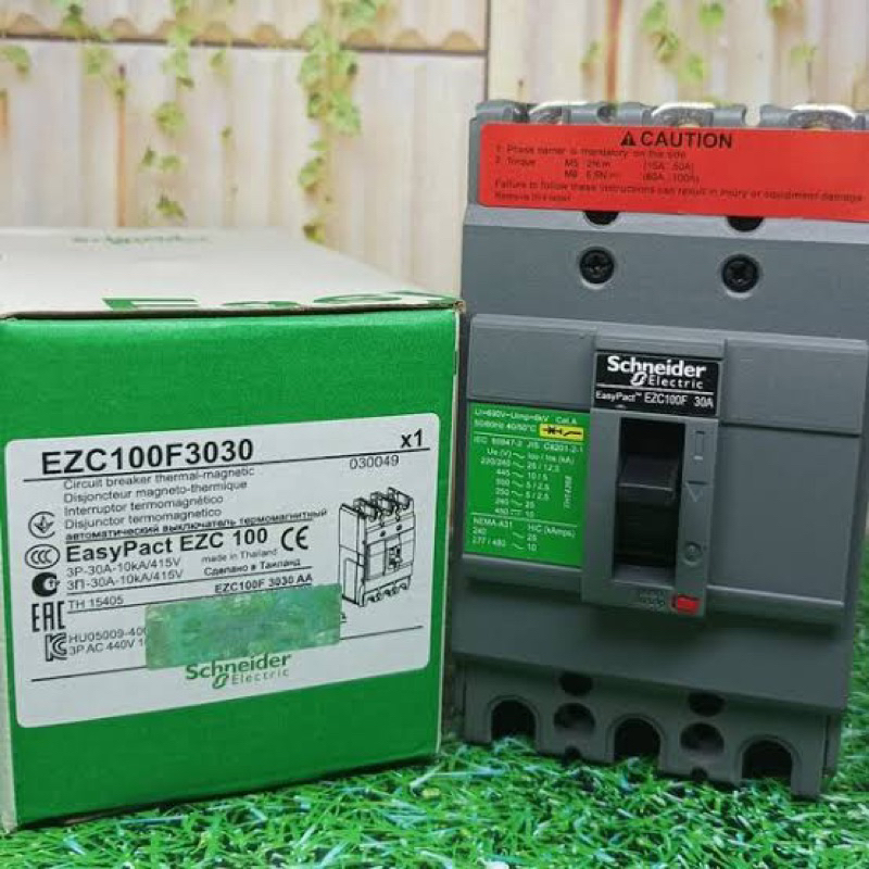 MCCB SCHNEIDER EZC100F3030 3P 30A 10KA BREAKER EZC100F 3PHASE