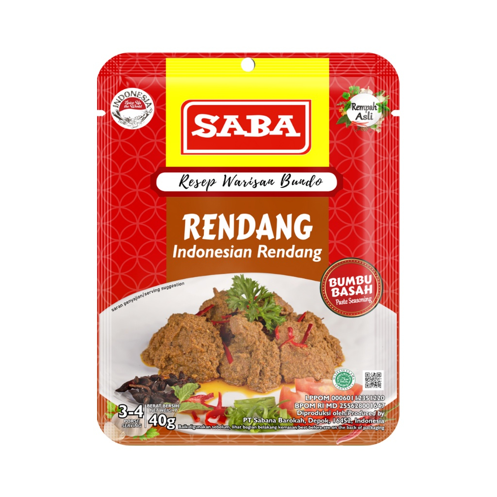 

SABA Bumbu Masak Rendang 40g