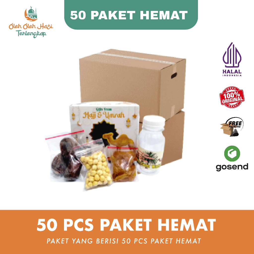 

Paket Oleh-oleh Haji Umroh harga Hemat 50 pcs