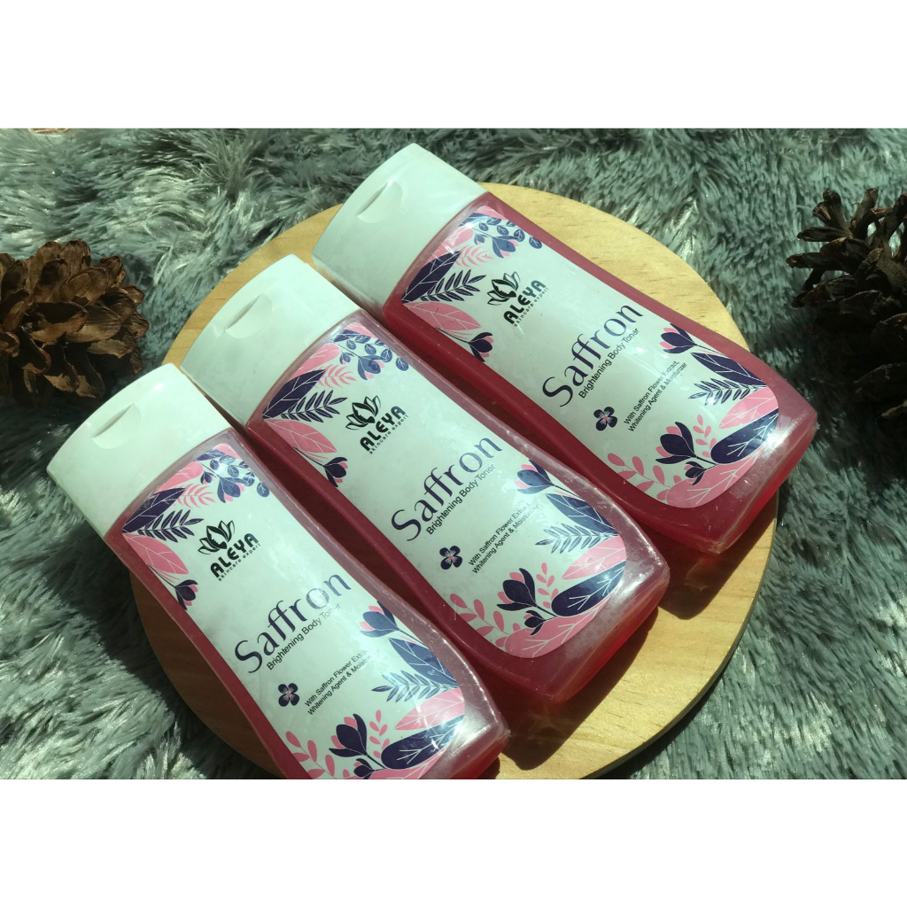 Toner Whitening Badan Aleya Skincare Toner Pemutih Badan Saffron Original Toner - BPOM NA