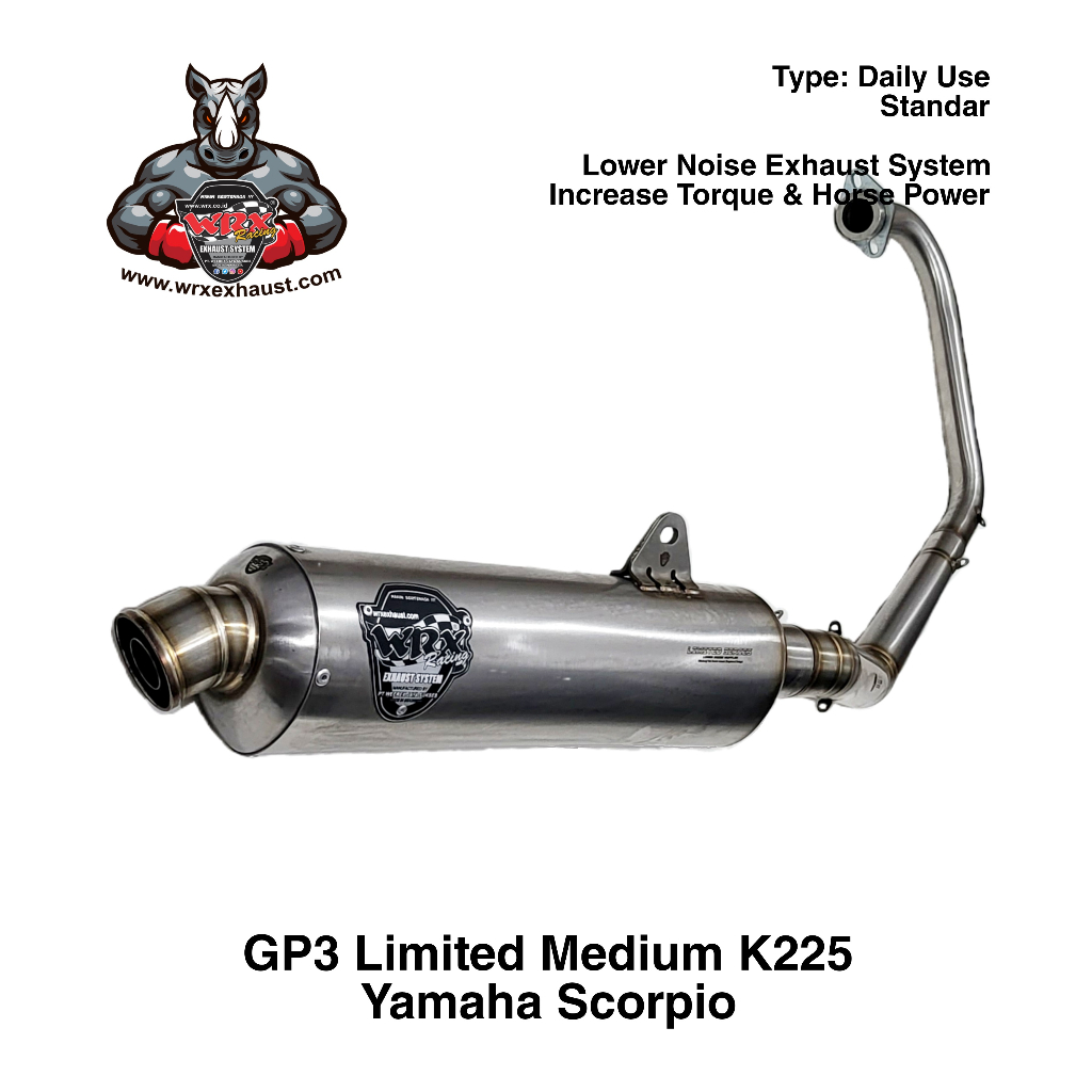 Knalpot WRX GP3 Limited K225 Scorpio
