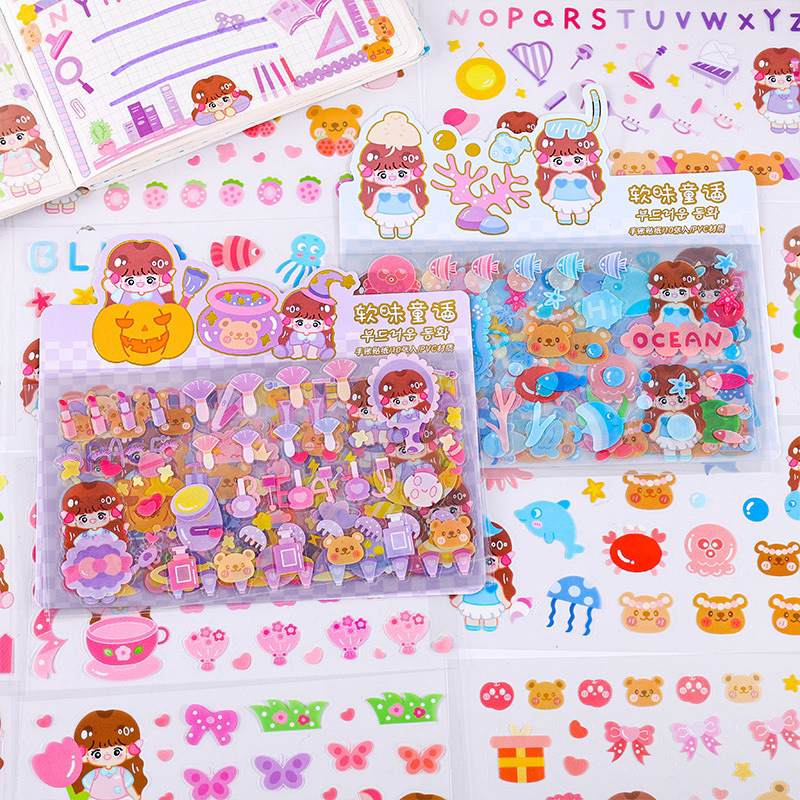 

BLANJA.ids TERMURAH/ STIKER ALBUM UKURAN BESAR (9x16cm isi 10 lembar)/STICKER PACK ISI 10 /STIKER LUCU MOTIF KARAKTER GIRL/STIKER DIARI ALBUM HP NOTEBOOK