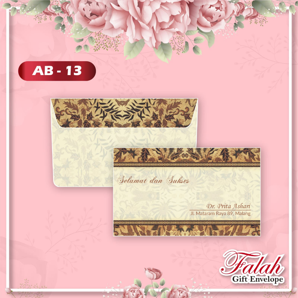 

Amplop FALAH AB 13 muat uang kertas harga termurah