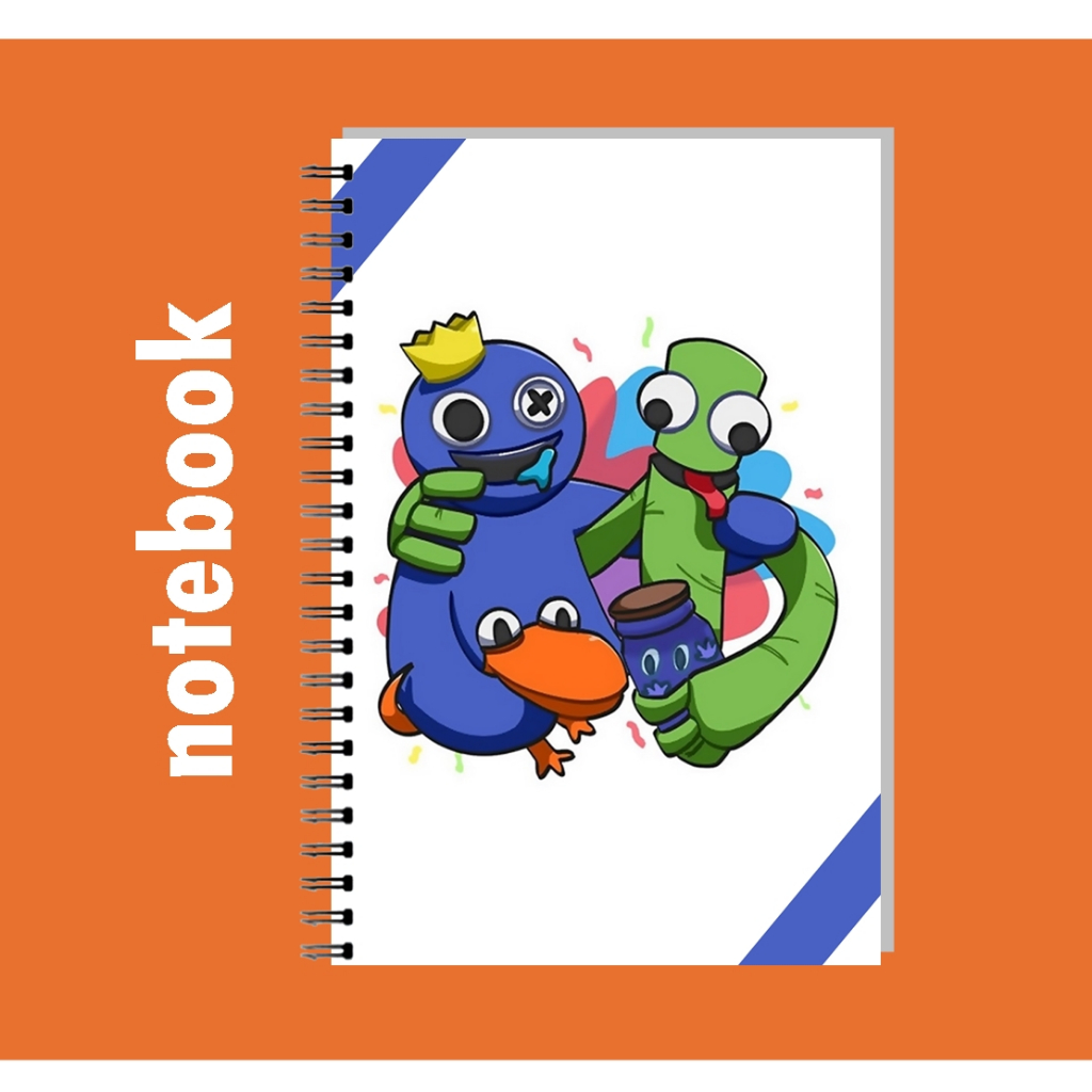

Rainbow Friends Notebook A6 Spiral Book Custom