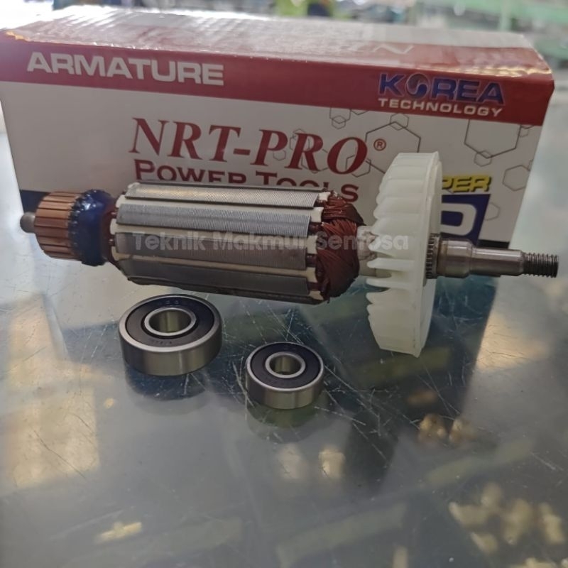 Armature Mesin Gerinda NRT-PRO 9750VS Angker Angle Grinder NRT PRO 9750 VS Rotor