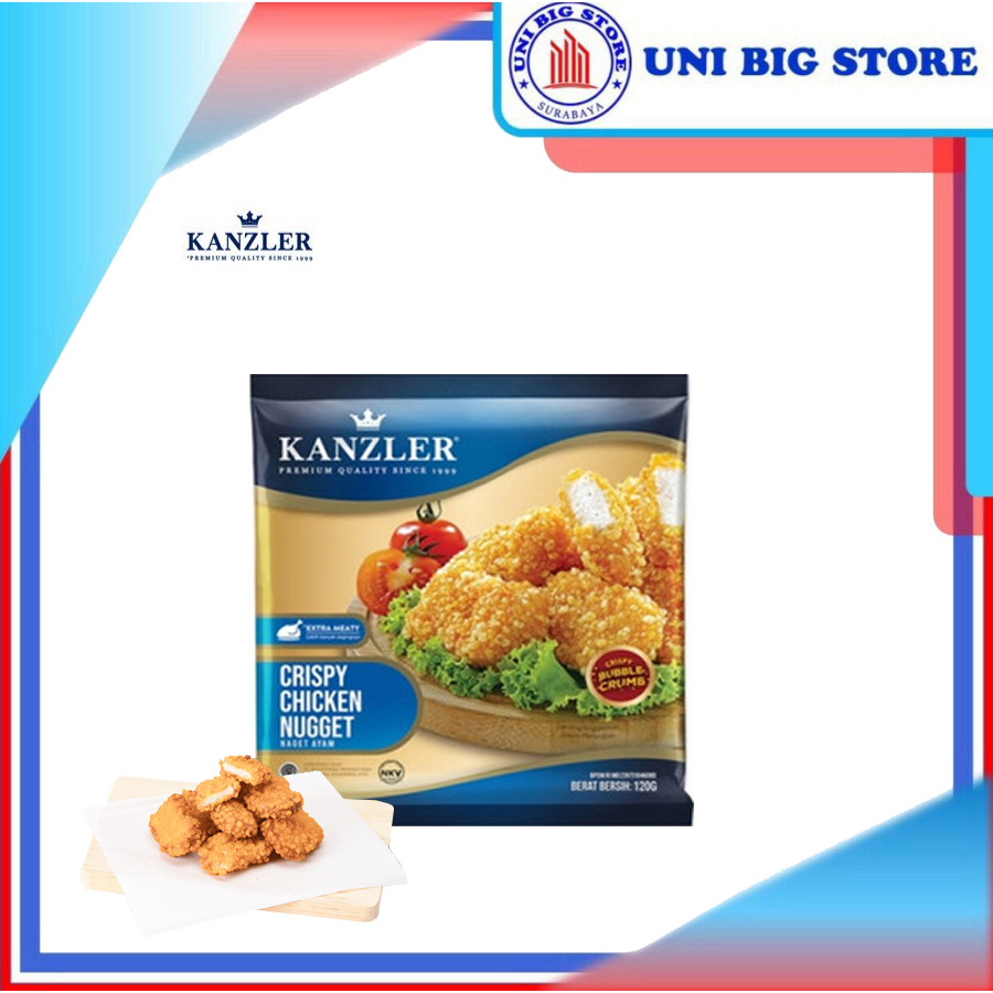 

Kanzler Crispy Chicken Nugget Bubble Crumb 120 gr Nuget Ayam Krispi