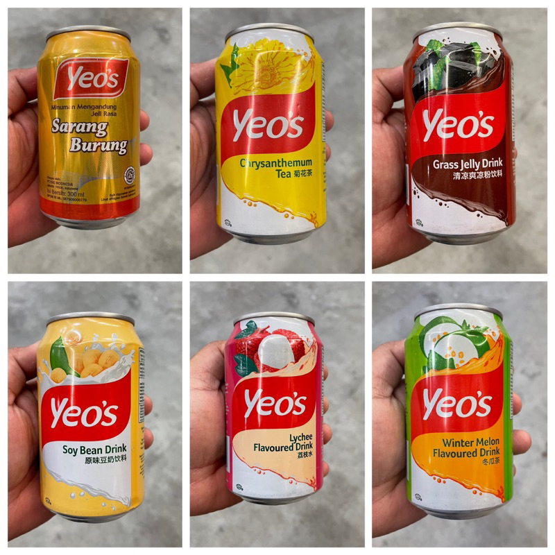 

Yeo's YEOS Drink Grass Jelly Cincau - Winter Melon - Lychee - Chrysanthemum Minuman Kaleng 300 mL