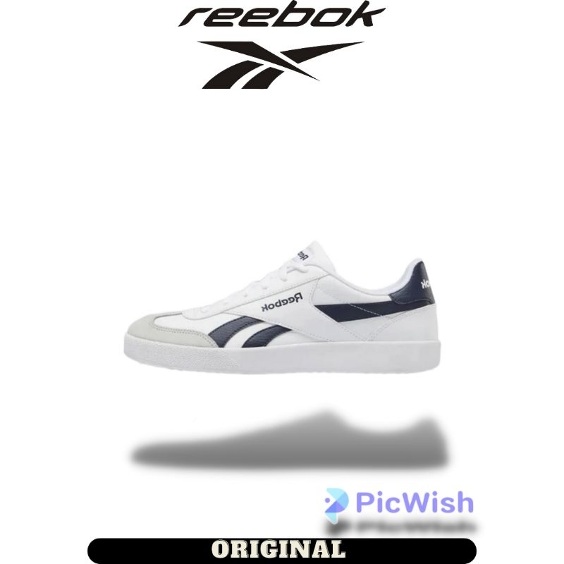 Sepatu Reebok Smash Edge White Navy Men's ( GZ6127 ) Original