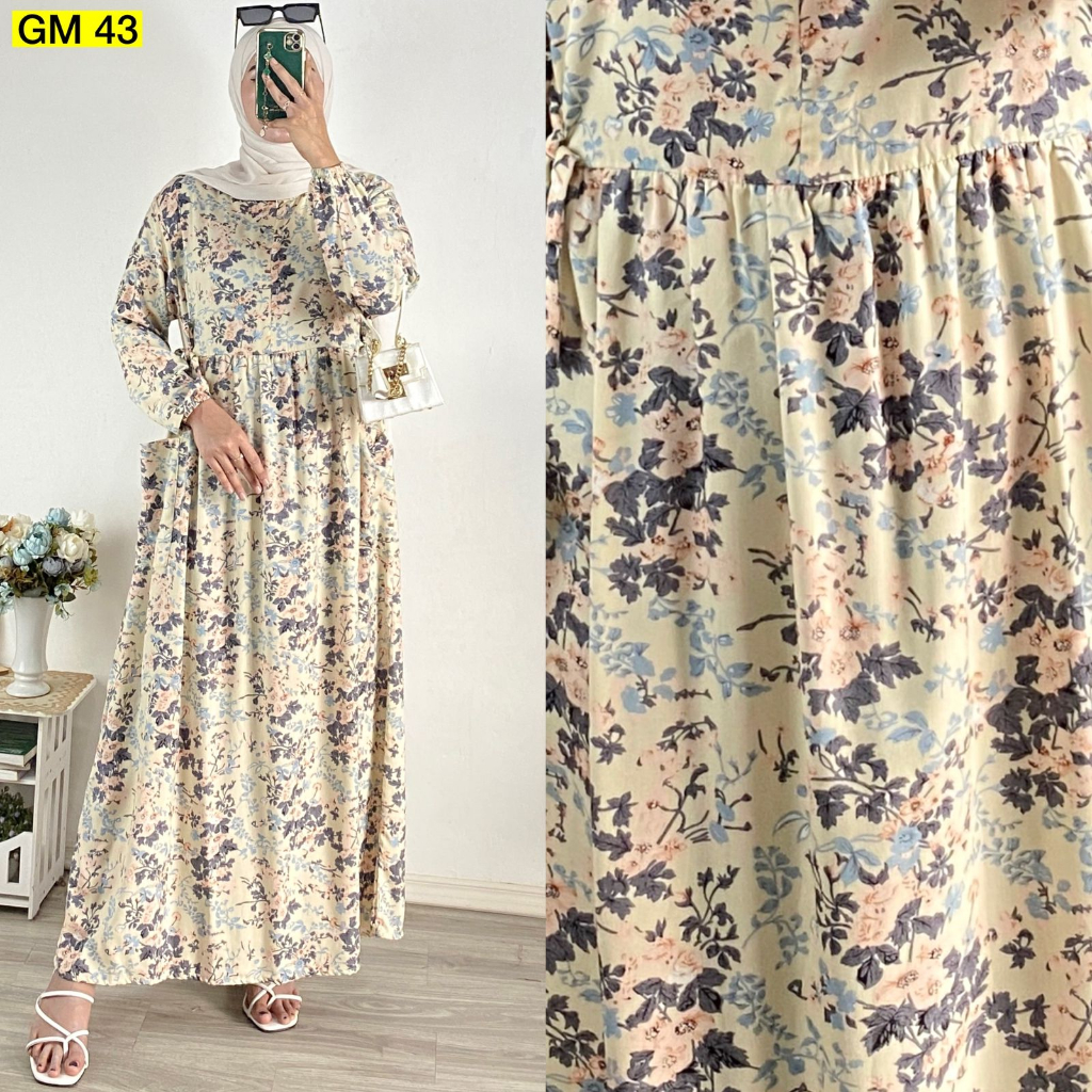 Gamis/Gamis Rayon/Dress Rayon/Milea Dress GM 43