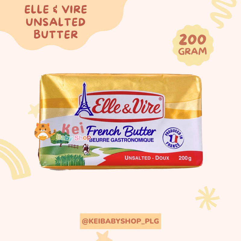 

Elle & Vire Unsalted Butter 200g