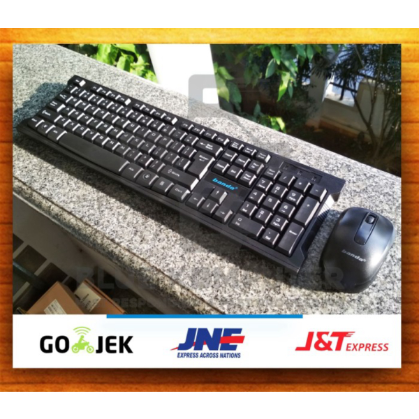 Dijual Keyboard Wireless dan Mouse Set Banda W200 / KEYBOARD WIRELESS BANDA Limited